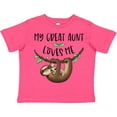 thumbnail image 3 of Inktastic My Great Aunt Loves Me Cute Sloth and Baby Boys or Girls Toddler T-Shirt, 3 of 5