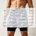 thumbnail image 3 of Mens 2 in 1 Swim Trunks with Compression Liner Summer Printed Quickly Dry Swim Short Swimsuit Bathing Suit Beach Shorts (XL, Multicolor), 3 of 6