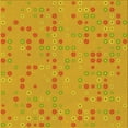 thumbnail image 1 of Ahgly Company Machine Washable Indoor Square Transitional Neon Orange Area Rugs, 5' Square, 1 of 7