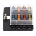 thumbnail image 3 of Herwey Terminal Fuse Box, Simple Good Insulation Fuse Block Holders, LED Indicator Yachts Ships Boat For Car, 3 of 8