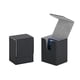 thumbnail image 5 of Caja protectora para baraja de cartas, ligera, de piel sintética, con deflector Negro Gris, 5 of 9