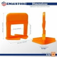 thumbnail image 2 of Tile Leveling System (5/32 Inch) – 300 Tile Spacers & 300 Reusable Wedges – Perfect for Seamless Floor & Wall Tile Installation – 4mm Ceramic & Stone Spacers, 2 of 6