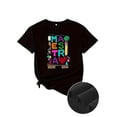 thumbnail image 2 of Print T-Shirt, Crew Neck Short Sleeve T-Shirt, Casual Tops, Women'S Clothing, 2 of 7