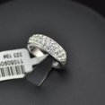 thumbnail image 6 of Womens Simple Fashion Pave Spot Drill Ring Geometric Copper Jewelry In Rose Gold Or White Gold Size 5.5 To 9 No 6 7 8 9, 6 of 9