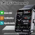 thumbnail image 2 of 2025 New 1.91-Inch Touch Screen Bluetooth Hd Smartwatch, Ip67 Waterproof 50+ Sports Fitness Watch Compatible with Iphone and Android for Men Women 
 (Gold-A), 2 of 10