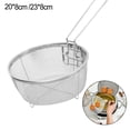 thumbnail image 2 of Lefu Stainless Steel Deep Fry Basket Round WirePresentation With Detachable Handle, 2 of 4