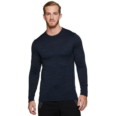 RBX Active Men s Athletic Performance Long Sleeve Crew Neck Fleece Lined Insulated Fitted Base Layer T-Shirt