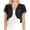 White, variant on jjayotai Clearance Womens Bolero Shrug Cardigan, Sheer Ruffle Trim Short Sleeve Chiffon Bolero Jacket for Summer Dress Open Front Crop Tops