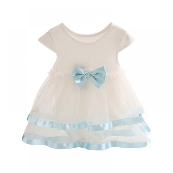 AJZIOJIRO Newborn Baby Toddler Princess Dress Girls Flutter Lace Dress Sleeveless Muslin Summer Sleeveless Dress 0-18M