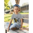 thumbnail image 2 of Leopard Butterfly Quote T-Shirt Juniors -Image by Shutterstock,  x-Small, 2 of 4