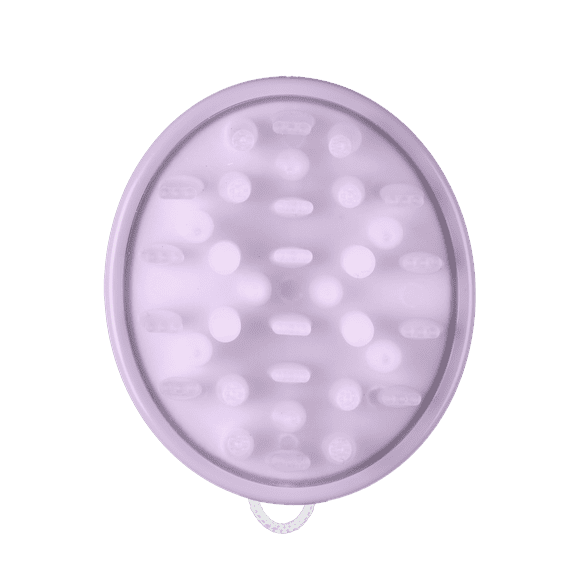 Conair Scalp Care Shampoo Massage Brush, Triple-Action Bristles for All Hair Types, Purple