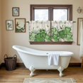 thumbnail image 4 of St. Patrick's Tier Curtains 36 Inch Length, Luck Shamrocks Eucalyptus Leaves Flowers Vintage Cafe Short Curtains for Bathroom Sink, Small Kitchen Curtain Light Filtering Drapes 2 Panels 27.5"Wx36"L, 4 of 8