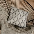 thumbnail image 4 of Plutus Brown Beige Diamond Animal Faux Fur Luxury Throw Pillow - Double sided 20" x 26" Standard, 4 of 7