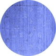 thumbnail image 1 of Ahgly Company Indoor Round Oriental Blue Industrial Area Rugs, 5' Round, 1 of 4