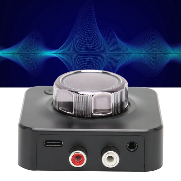 Receiver, ABS Auto Power on Sound Adapter Low Latency HiFi Sound 3D Surround Sound for Earphone