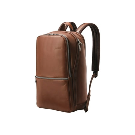 UPC 043202878862 product image for Samsonite Classic Leather Slim - Notebook carrying backpack - 14.1  - cognac | upcitemdb.com