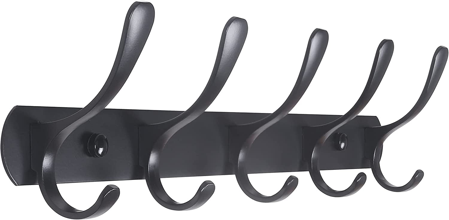 CPDD Modern Coat Rack Wall Mount with 5 Hooks, Metal Wall Coat Rack for