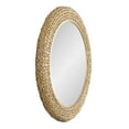 thumbnail image 6 of Varaluz Athena 40-in Round Wall Mirror - French Gold/Natural Seagrass, 6 of 8