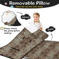 thumbnail image 3 of Brown and Black Leopard Print Toddler Nap Mats for Kids Preschool,Sleeping Mat Bag or Kids,Toddler Sleeping Bag,Toddler Nap Mat or Daycare, 3 of 6