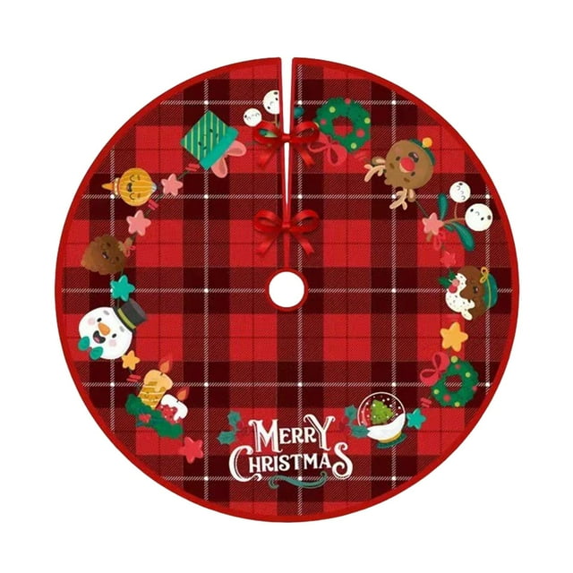 HOARBOEG Christmas Tree Skirt Christmas Decorations Velvet Christmas Tree Skirt