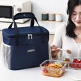 thumbnail image 4 of Bolsa de almuerzo aislada con caja aislada para mujer B con correa para el hombro, 4 of 5