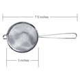 thumbnail image 3 of Cuisinox Fine Mesh Strainer, Stainless Steel with Handle, 3" x 8", 3 of 3