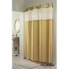 Hookless HI Grid Fabric Shower Curtain, Beige