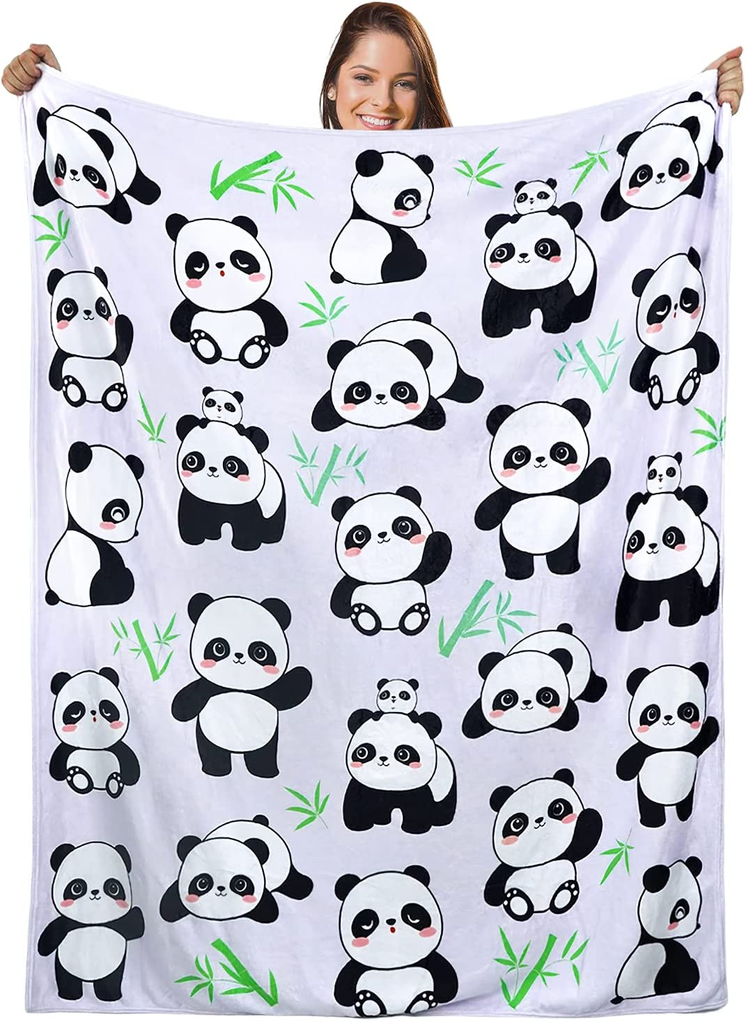 Panda Blanket Cute Panda Gifts for Women Men TeensPanda Bear Throw