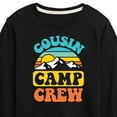 thumbnail image 3 of Instant Message - Camping - Cousin Camp Crew - Toddler & Youth Long Sleeve Graphic T-Shirt, 3 of 6