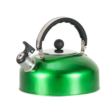 

Christmas Clearance! Feltree Kitchen Supplies Tea Kettle for Stove Top Stainless Steel Red Whistling Tea Pot with Ergonomic Handle Teapot Whistling Kettle for Stove