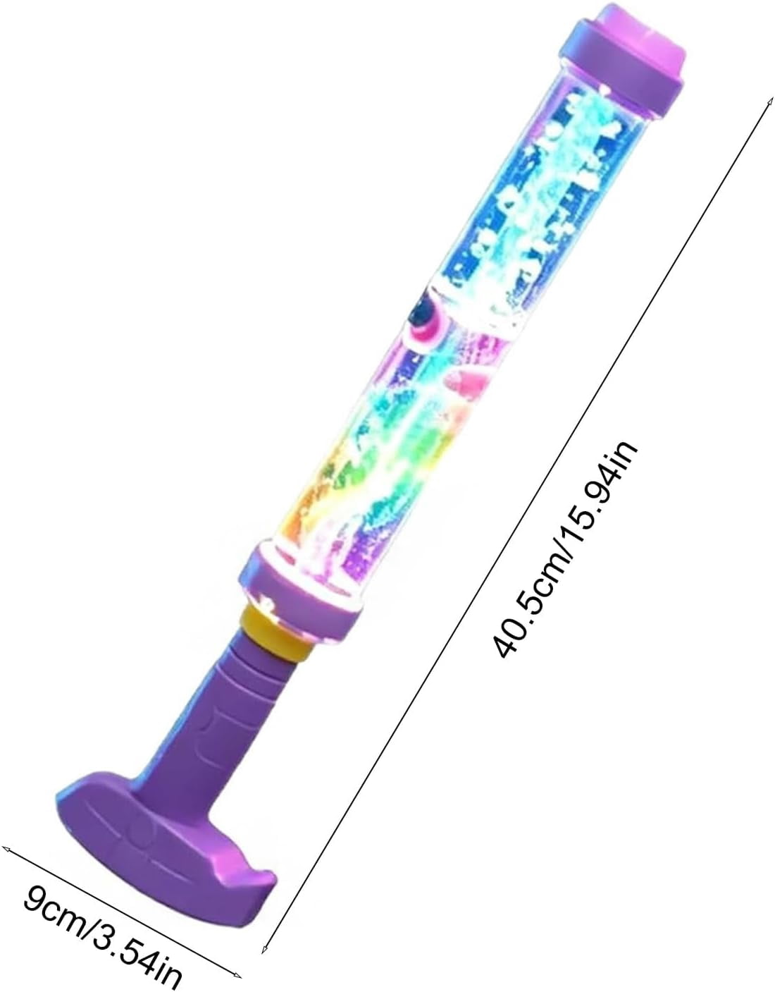 Glowing Rainbow LED Water Blaster, Firework Spray Water Soaker Toys for Pool Party Outdoor Summer Water Games, Easy Fill and Use, Durable Leak