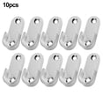 thumbnail image 6 of 10Pcs Zinc Alloy Oval Closet Rod End Supports Wardrobe Flange Bracket Holder, 6 of 7