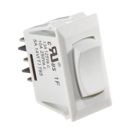 RV Designer S345 10 Amp Automotive Rockers On & Off Switch - White