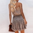 thumbnail image 5 of Vestido HUOGUO, sin mangas, cuello en V, estampado casual, para mujer, 5 of 5
