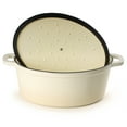 thumbnail image 5 of BergHOFF Neo Cast Iron 8qt. Oval Dutch Oven 13" with Lid, Meringue, 5 of 7