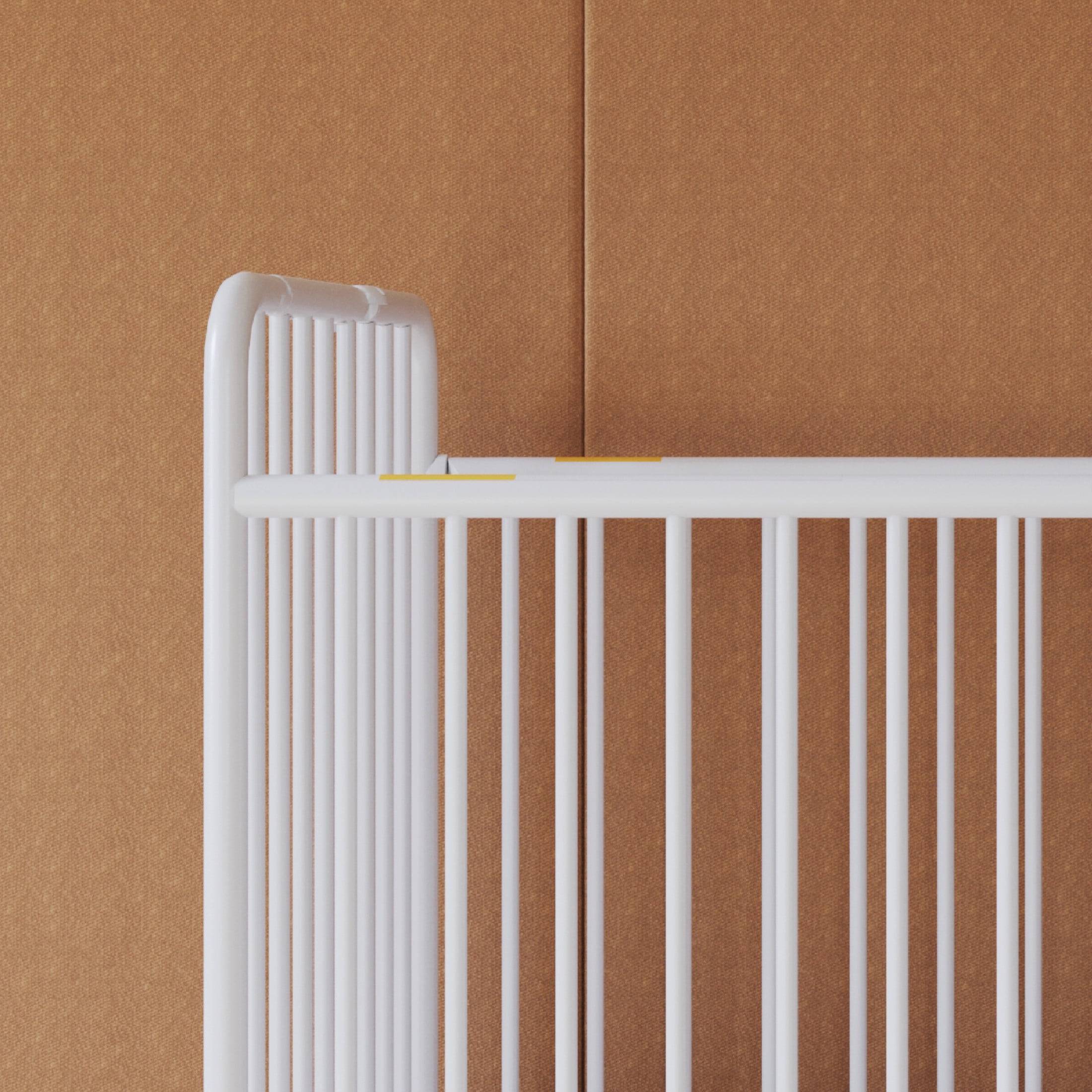 Foundations StowAway Compact Folding Hotel Crib with 2" Mattress and Locking Wheels, White