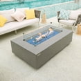thumbnail image 5 of Elementi Plus Meteora Propane Fire Pit for Outside Outdoor Fire Pit Table Smokeless Firepit Concrete Rectangular Fire Table Patio Heater Fireplace 60000 BTUs - Space Grey, 55.9 x 31.9 Inches, 5 of 11