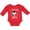 Red, variant on Inktastic I Love My Uncle with Cute Penguin and Hearts Girls Long Sleeve Baby Bodysuit