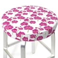 thumbnail image 3 of Daiia Orchids Flowers Stool Covers Round,Round Bar Stool Covers Waterproof Bar Chair Covers Washable Stool Cushion Slipcover for 12-14 Inch Chair-13 inch, 3 of 7