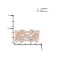 thumbnail image 2 of JewelersClub Stackable Diamond Rings for Women – 1/3 Carat White Diamond Ring Jewelry– Rose Gold Over Silver Stackable Bands for Women –– Stackable Ring Set by JewelersClub, 2 of 4