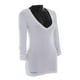thumbnail image 2 of Playera Para Mujer K-SWISS Cuello V Manga Larga Blanco Talla M, 2 of 4
