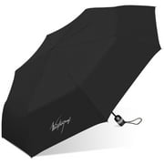 Weatherproof Automatic Open Compact Umbrella, 42in Single Person Coverage, Windproof