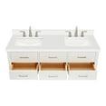 thumbnail image 7 of Ariel W061dwqrvo Hutton 60" Wall Mounted Double Basin Vanity Set - Grey / Pure White Top, 7 of 7