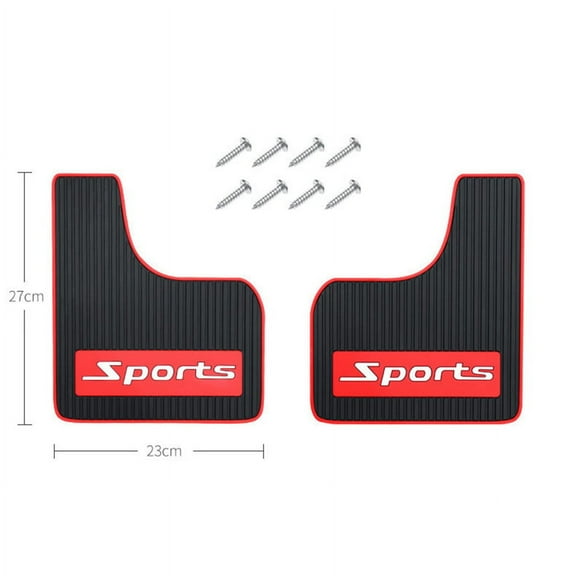 2Pcs Sports Universal Mud Flaps Mudflaps Splash Guards Fender Flares Front Rear