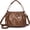 Brown, variant on Soft Leather Small Bucket Bag 2-in-1 Crossbody Handbag Pleated Purse for Women,with Adjustable Strap,for Work,Everyday Use | Bucket Soft Leather