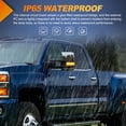 thumbnail image 3 of Nilight Feux de Signalisation de Rétroviseur Switchback Ambre Clignotants Feux de Stationnement Blancs Lentille Fumée Plug and Play Compatible avec Chevy Silverado GMC Sierra 1500 2500HD 3500HD 2016-2019, 3 of 8