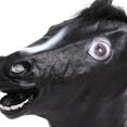 thumbnail image 2 of Máscara de broma de teatro transpirable con decoración de cabeza de caballo de Halloween para interiores y exteriores, 2 of 6
