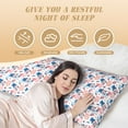 thumbnail image 4 of Picia American Gnomes Body Pillow Cover - Super Soft Microfiber 20x54 Body Pillow Case - Envelope Closure, Wrinkle, Stain Resistant Body Pillow Cover,Elegant Bedding, 4 of 8