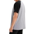 thumbnail image 6 of DODOING Men's Short Sleeve Tops Color Block Shirt Casual T-Shirts Comfortable Round Neck T-Shirt Tops, 6 of 8