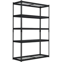 48" x 18" x 72" Garage Shelving 5 Tier Metal Adjustable Storage Shelves 2500lbs